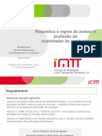 Requisitos e Regras de Acesso À Profissão de Examinador PDF