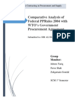 Comparative Analysis of Federal PPRules 2004 With UNCITRAL