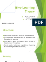 Cognitive Learning Theory Advance Educ. REPORT