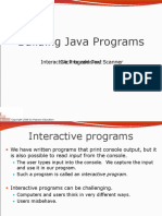 Building Java Programs: Click To Add Text Interactive Programs W/ Scanner