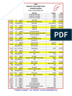 RUHS Football Schedule 