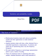 Statistics and Probability Models: Manas Patra