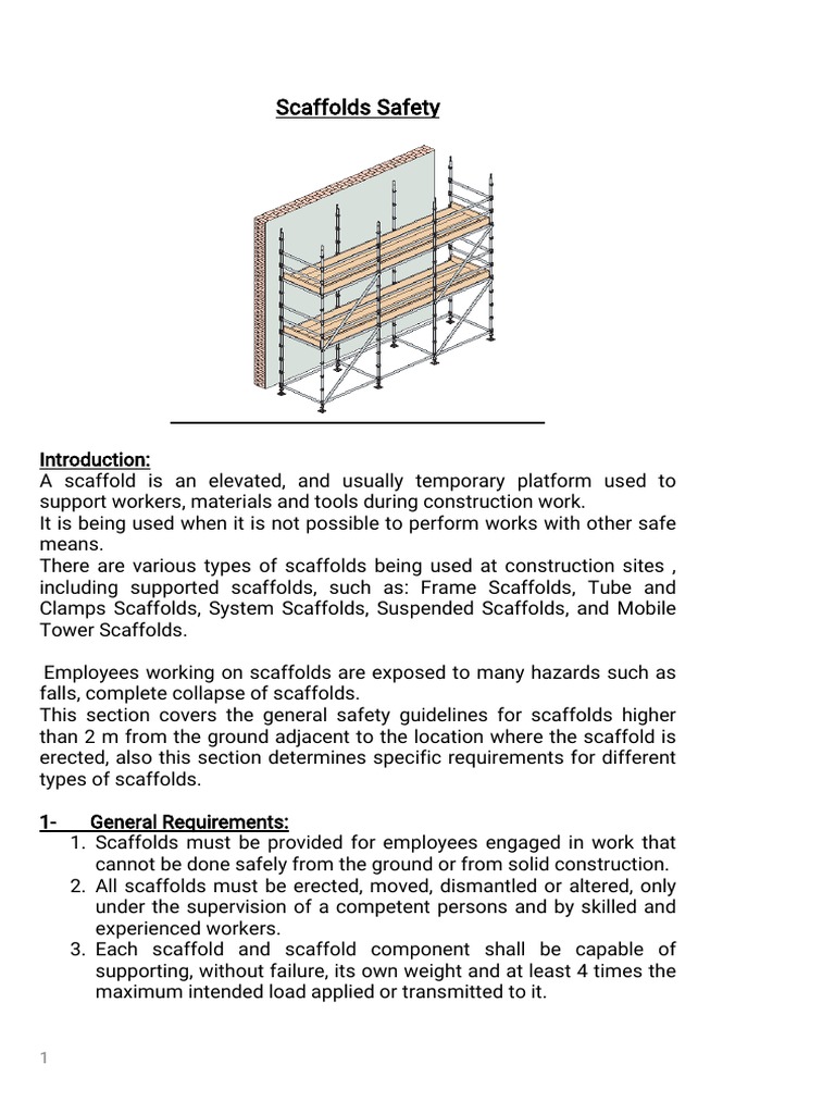 Scaffold Safety Guidelines and Requirements | PDF | Violence | Nature