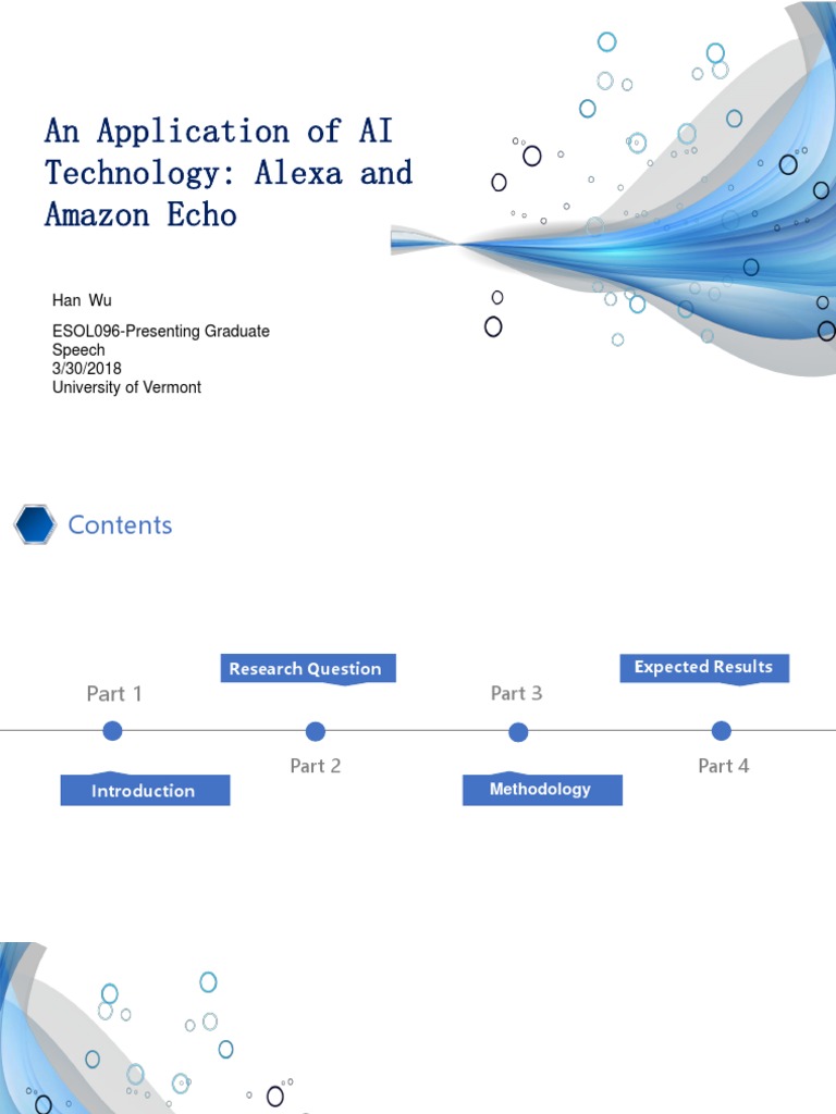 An Application of AI Technology: Alexa and Amazon Echo | PDF | Amazon ...
