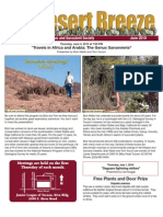 June 2010 Desert Breeze Newsletter, Tucson Cactus & Succulent Society