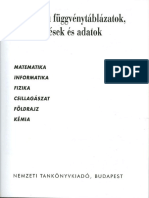 Various Authors - Négyjegyű Függvénytáblázatok, Összefüggések És Adatok -  MATEMATIKA, INFORMATIKA, FIZIKA, CSILLAGÁSZAT, FÖLDRAJZ, KÉMIA (OCR) PDF |  PDF