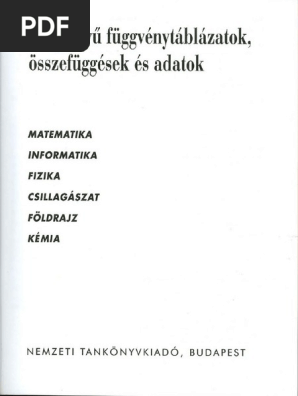 Various Authors - Négyjegyű Függvénytáblázatok, Összefüggések És