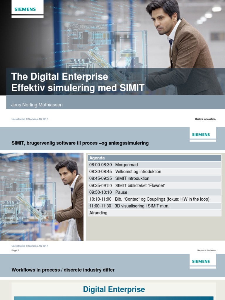 SIMIT Event April2017 | PDF | Simulation | Automation