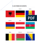 Banderas de países europeos