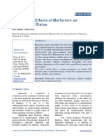 A Review On Effects of Metformin On Vitamin B12status PDF