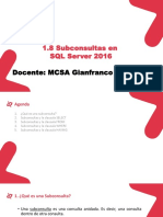 Subconsultas SQL Server