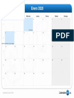 Calendario Enero 2020 PDF