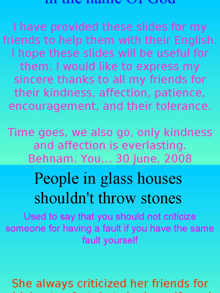 Some Informal Useful English Phrases! PDF