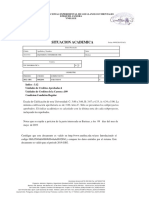 Situacion Academica: Universidad Nacional Experimental de Los Llanos Occidentales Ezequiel Zamora Unellez