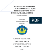 Makalah Analsis Finansial Alat Angkut Informal Ojek Kecamatan Labuhan Ratu Kota Bandar Lampung