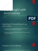 starry night with avocadoes