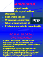 Organiziranje I Organizacijska Struktura PDF