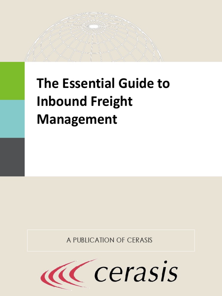 Essential Guide to Inbound Freight Management | PDF | Cargo | Logistics