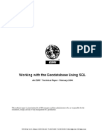 Working With The Geodatabase Using SQL: An Esri Technical Paper - February 2004