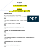 19898098 210 Exercicios Verbos Com Gabarito Profâª Gizeli Costa