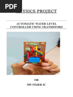 Physics Project: Automatic Water Level Controller Using Transistors