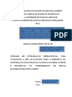 Modelo CIA Integrada PM Civil - Pré-Projeto CSPM Qopm 2017 Ten Cel Aredes