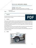 001 - Informe Averia en El Aro Delantero Izquierdo ADX913