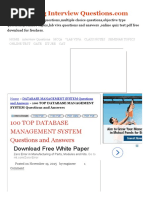 100 Top Database Management System Questions and Answers Database Management System Questions and Answers PDF