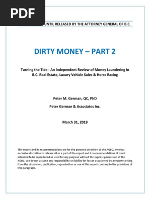 Dirty Money Part 2 Pdf Money Laundering Organized Crime