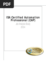 ISA Certified Automation Professional CAP