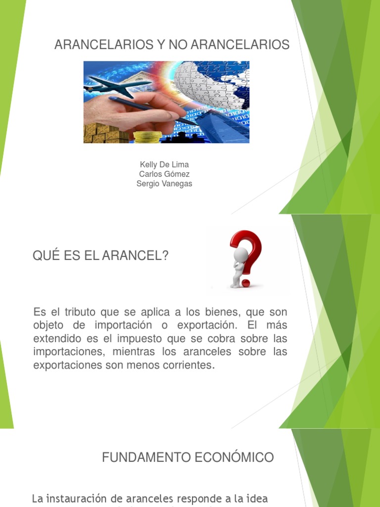 Definición y Tipos de Aranceles | PDF | Arancel | Barreras no ...