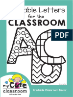 Classroom: Printable Letters For The