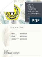 PPT Etika Bisnis Dan Profesi - Etika Dalam Praktik Akuntansi Manajemen - Kelompok 3 (K3)