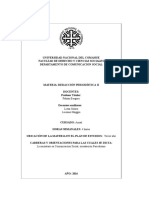 Redacción Periodística II UNCo: Géneros, Ética y Práctica