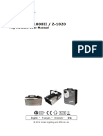 Z-800II / Z-1000II / Z-1020: Fog Machine User Manual