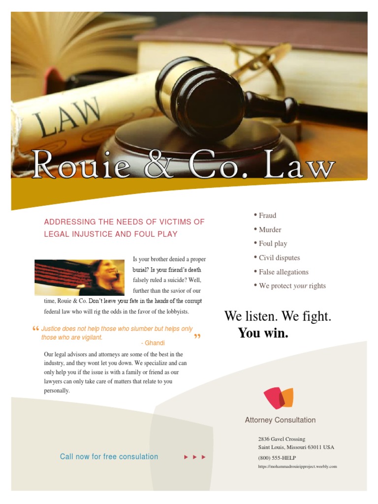 Rouie Coflyer PDF Lawyer Ethical Principles