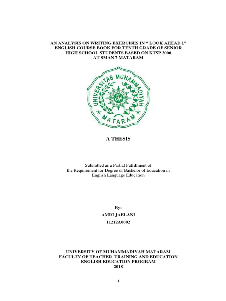 Cover | PDF | Thesis | Data Analysis