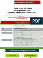 Standar Biaya Keluaran Bidang Penelitian Dan Cakupan SBK Bidang Penelitian