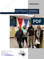 Conceptual Physics Syllabus: Park View High School