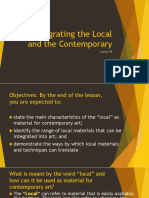 Lesson 10 - Integrating The Local and The Contemporary