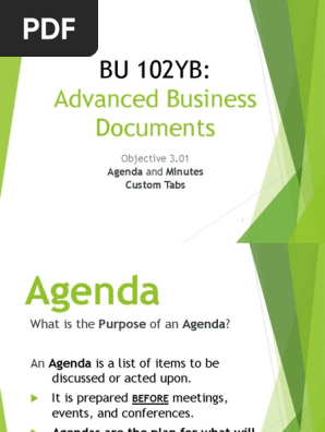 Agenda and Minutes