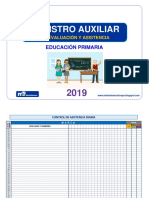 Registro Auxiliar de Evaluación y Asistencia de Educación Primaria-Me