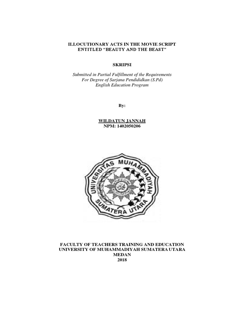 Contoh Skripsi Anak Umsu Dikonversi Docx Human Communication Communication