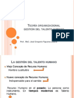 Teoria Organizacional Gestion Talento Humano