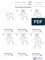 F Prime Factorization Trees