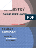 Golongan Kalkogen Oksigen