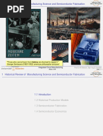 1 Historical Review of Manufacturing Science and Semiconductor Fabrication