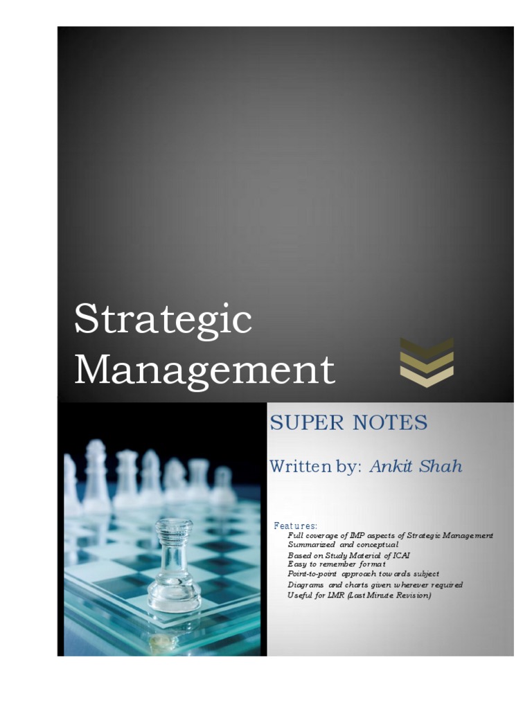 39 Super Notes On Strategic Management | PDF
