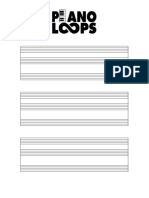 Piano Loops Manuscript Paper PDF