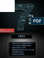 Of Marketing: BY - Kishan Panchal